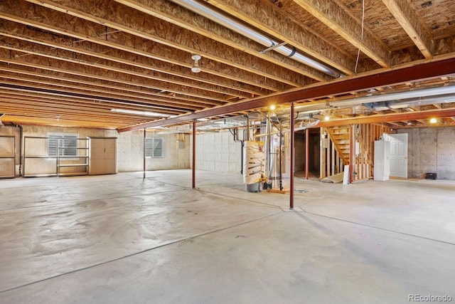 7472 Iridium Way, Castle Rock, CO 80108 - unfinished below grade area featuring stairs