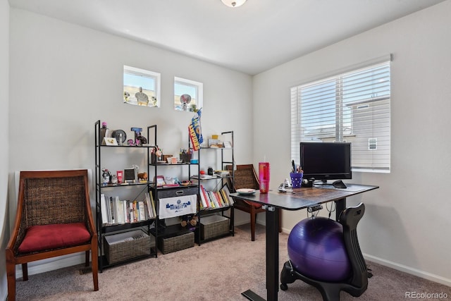5121 N Yampa St, Denver, CO 80249 - carpeted home office featuring baseboards