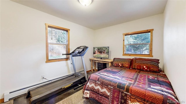 7 Rock Canyon Rd, Drake, CO 80515 - bedroom featuring carpet and a baseboard radiator