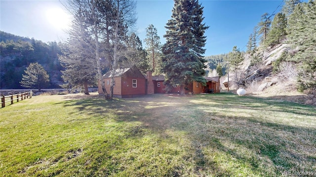 7 Rock Canyon Rd, Drake, CO 80515 - view of yard featuring fence