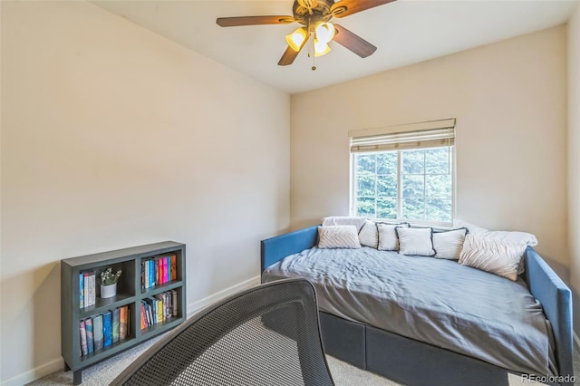 1771 W 53rd Pl Unit 2, Denver, CO 80221 - carpeted bedroom with baseboards and a ceiling fan