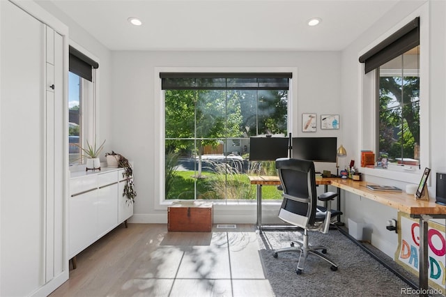3478 Chase St, Wheat Ridge, CO 80212 - office space featuring plenty of natural light, recessed lighting, and wood finished floors