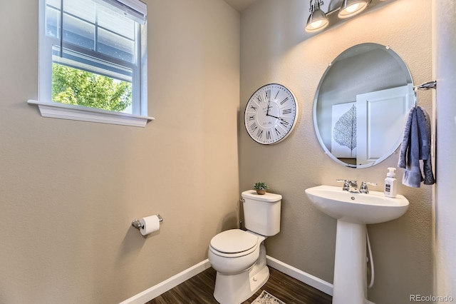 12851 Billingsley Trl, Parker, CO 80134 - bathroom with toilet and wood finished floors