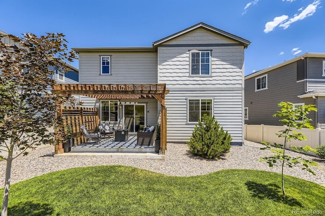 12851 Billingsley Trl, Parker, CO 80134 - back of house with a pergola and a patio area