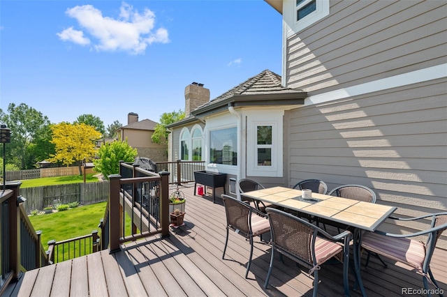 7056 S Owens St, Littleton, CO 80127 - deck featuring outdoor dining space