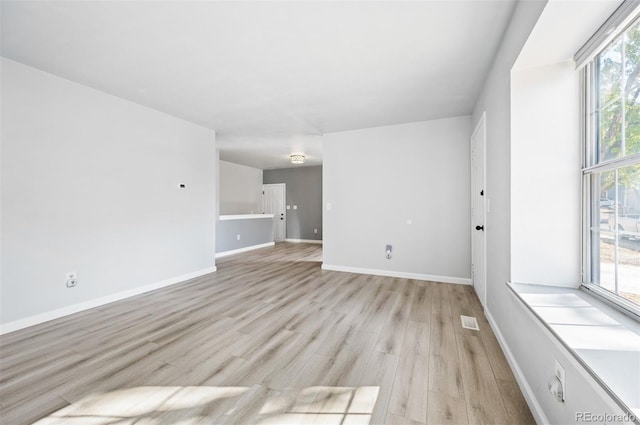 interior space featuring light hardwood / wood-style floors