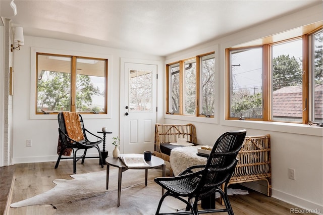 sunroom featuring plenty of natural light