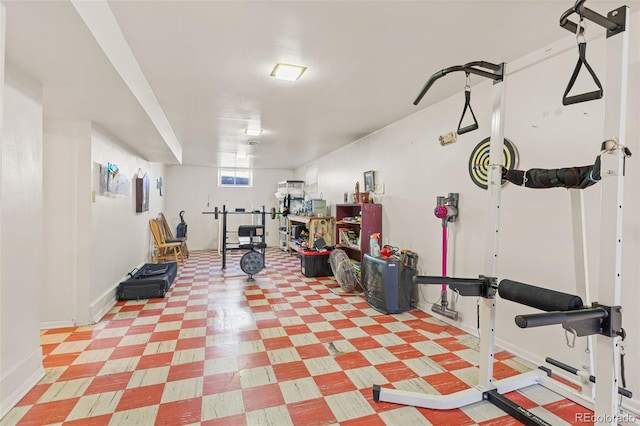 view of exercise room