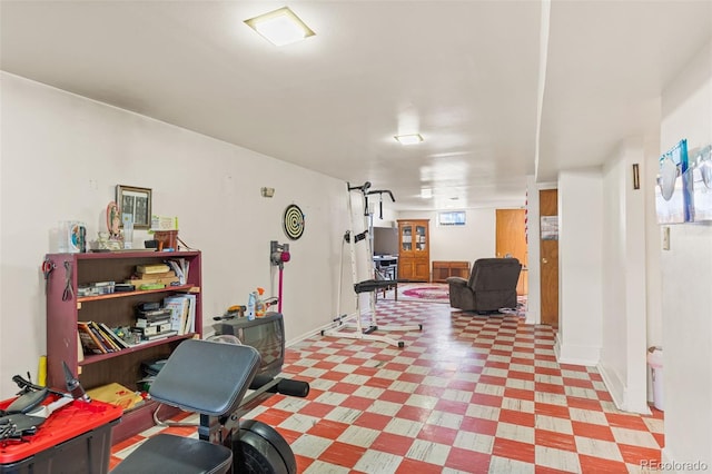 view of workout area