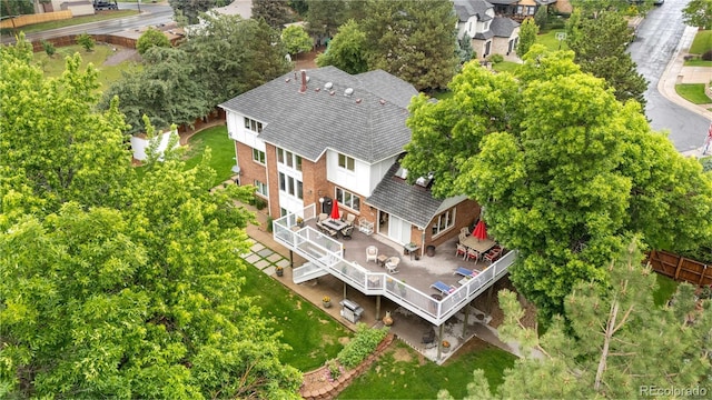 7330 Routt St, Arvada, CO 80005 - view from above of property featuring a tree filled landscape
