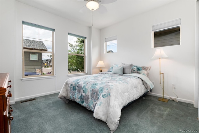 11823 Barrentine Loop, Parker, CO 80138 - carpeted bedroom featuring baseboards and ceiling fan