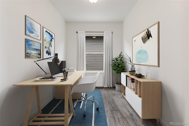 11823 Barrentine Loop, Parker, CO 80138 - home office with wood finished floors and baseboards