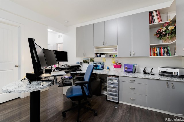 11823 Barrentine Loop, Parker, CO 80138 - office with dark wood-style floors
