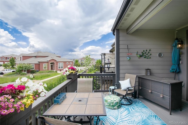 11823 Barrentine Loop, Parker, CO 80138 - view of patio with a residential view and outdoor dining space
