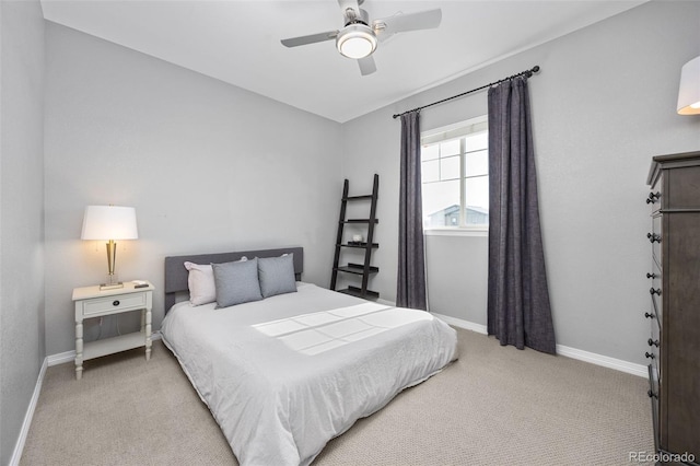 525 Grenville Cir, Erie, CO 80516 - bedroom with light carpet, baseboards, and ceiling fan