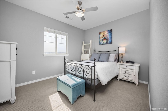 525 Grenville Cir, Erie, CO 80516 - bedroom featuring light colored carpet, baseboards, and ceiling fan