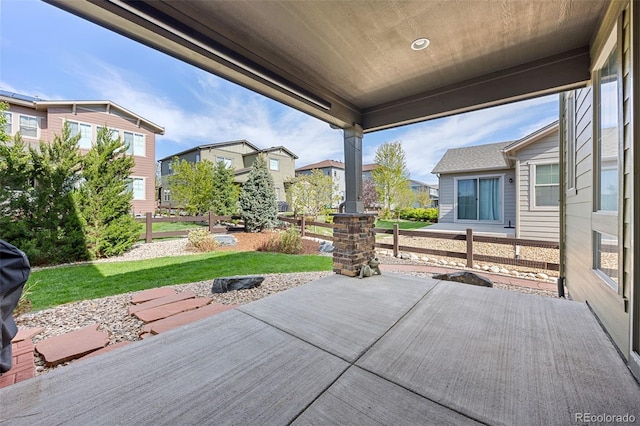 525 Grenville Cir, Erie, CO 80516 - view of patio featuring a residential view