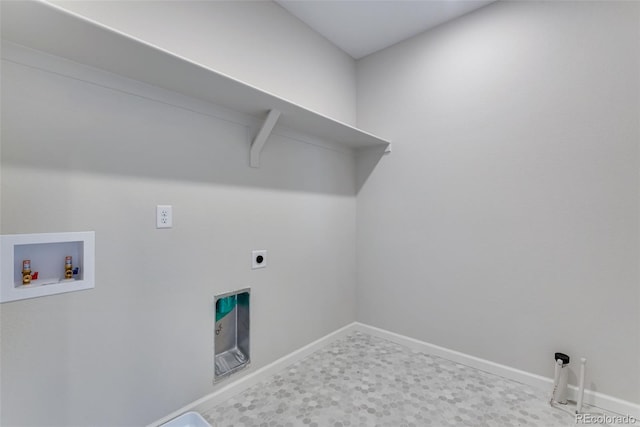13398 E 99th Pl, Commerce City, CO 80022 - washroom featuring hookup for a washing machine, electric dryer hookup, and baseboards