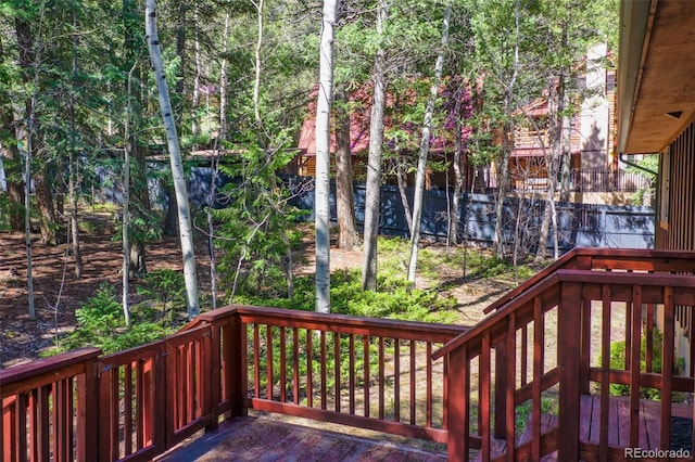 1321 W Midland Ave, Woodland Park, CO 80863 - view of wooden terrace