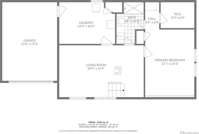 1321 W Midland Ave, Woodland Park, CO 80863 - home floor plan