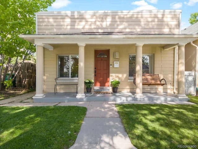 3929 Shoshone St, Denver, CO 80211 - view of front of property with a porch