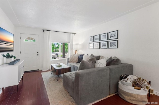3929 Shoshone St, Denver, CO 80211 - living area with dark wood-type flooring
