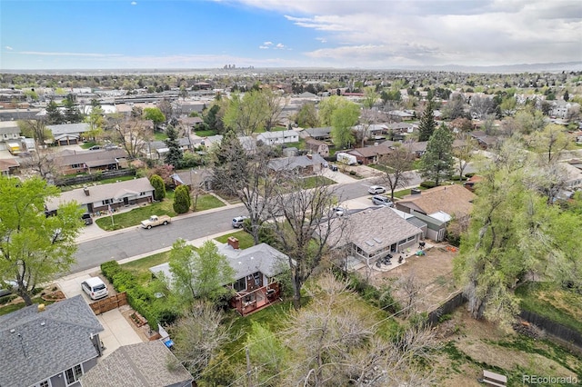 birds eye view of property featuring a residential view
