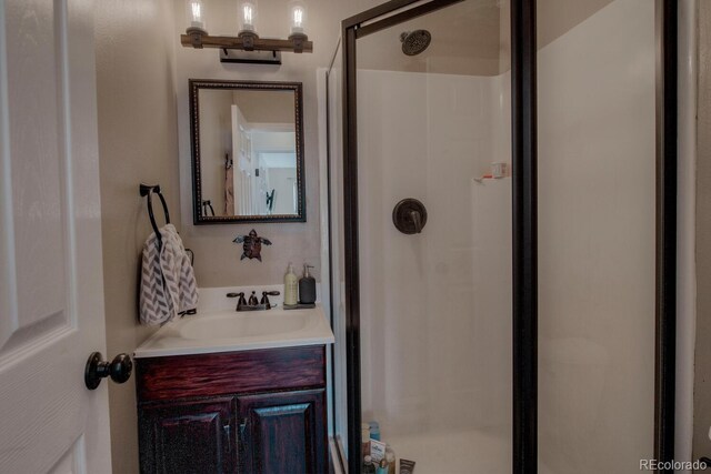136 W Buckskin Rd, Alma, CO 80420 - bathroom with a stall shower and vanity