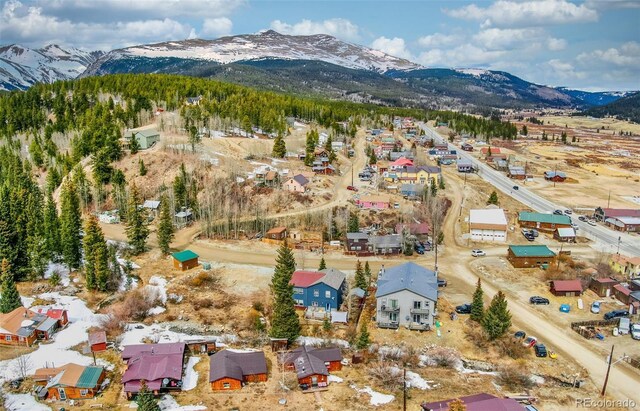 136 W Buckskin Rd, Alma, CO 80420 - bird's eye view featuring a mountain view and a residential view