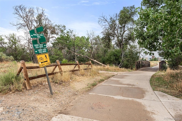 view of road