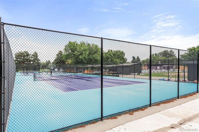 view of sport court