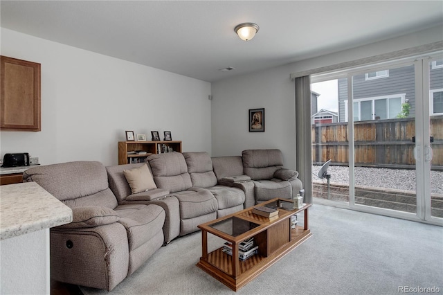 9643 Birch Ln, Thornton, CO 80229 - living area featuring light carpet