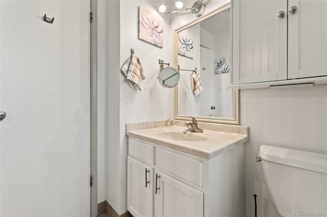 3397 W Tanforan Dr, Englewood, CO 80110 - bathroom with vanity and toilet