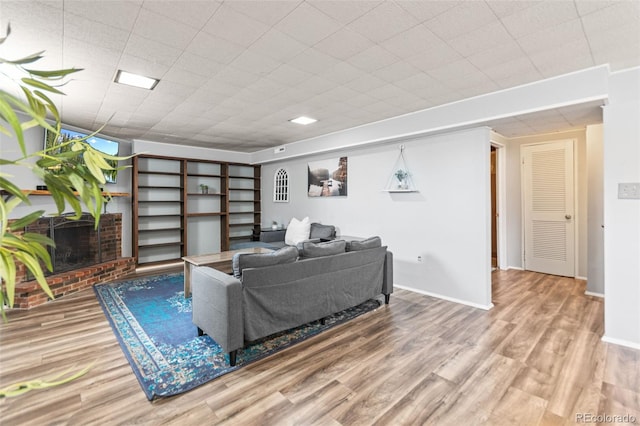3397 W Tanforan Dr, Englewood, CO 80110 - living room featuring wood finished floors and baseboards