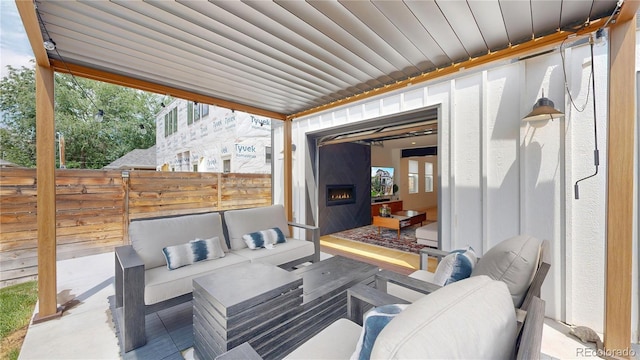 2147 S Sherman St, Denver, CO 80210 - view of patio with an outdoor hangout area