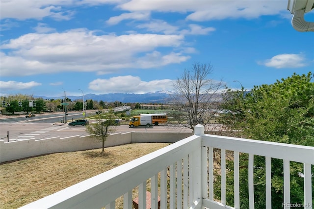 3338 Soaring Bird Cir, Colorado Springs, CO 80920 - balcony with a mountain view