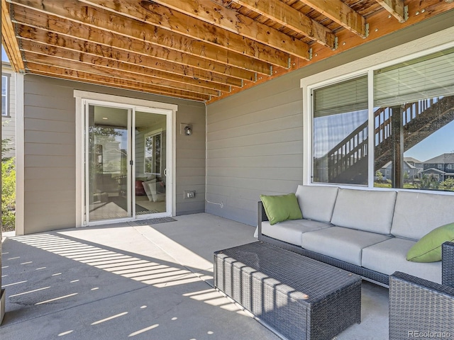 11096 Endeavor Dr, Parker, CO 80134 - view of patio with an outdoor hangout area