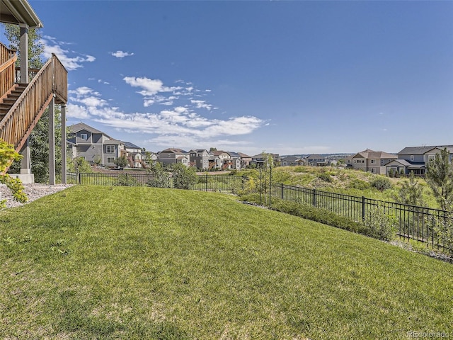 11096 Endeavor Dr, Parker, CO 80134 - view of yard featuring a residential view and stairs