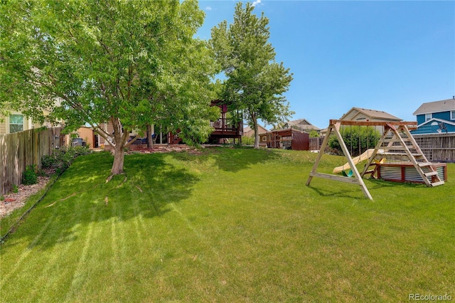 12671 Meadow Bridge Way, Parker, CO 80134 - view of yard featuring a playground