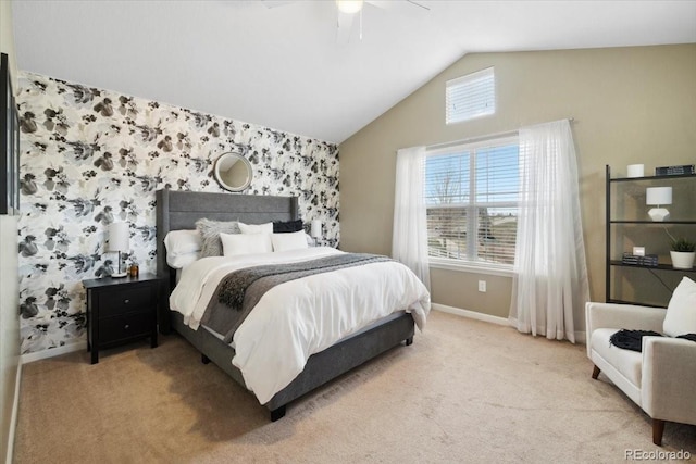1761 S Buchanan Cir, Aurora, CO 80018 - carpeted bedroom with baseboards, wallpapered walls, and multiple windows