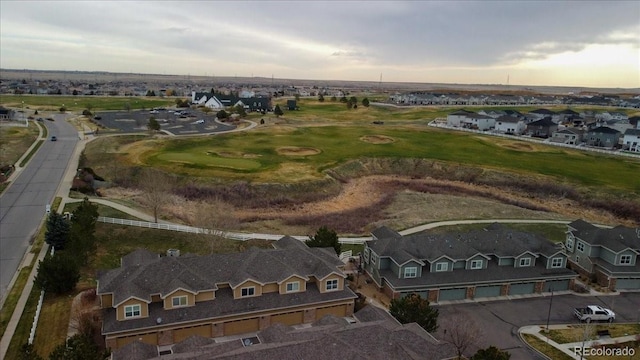 1761 S Buchanan Cir, Aurora, CO 80018 - aerial view at dusk featuring a residential view and view of golf course