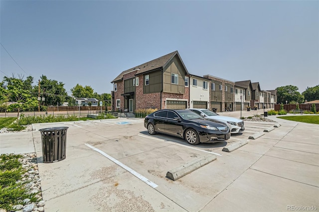 view of building exterior with a garage