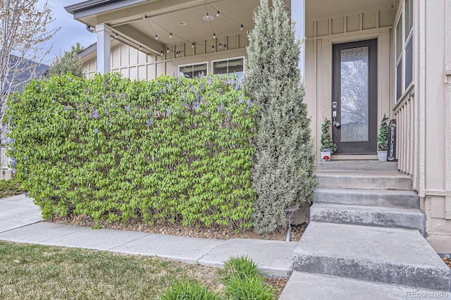 19 S 45th Ave, Brighton, CO 80601 - property entrance featuring board and batten siding