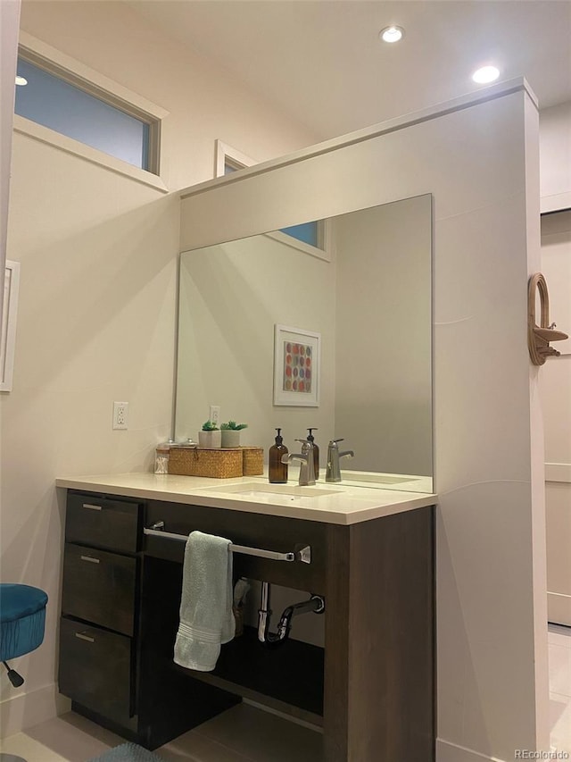 19 S 45th Ave, Brighton, CO 80601 - bathroom featuring vanity and recessed lighting