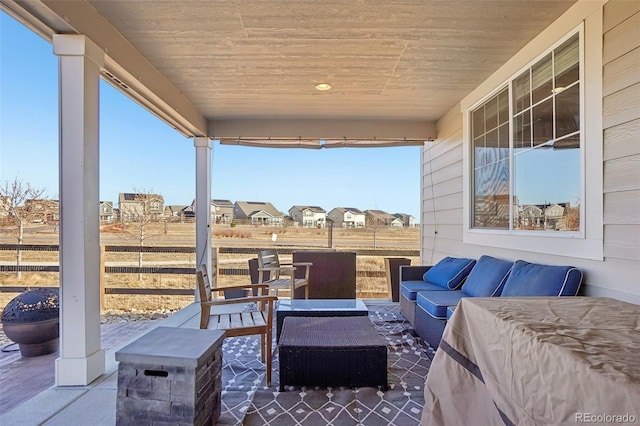 view of patio / terrace with outdoor lounge area