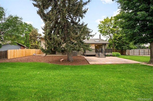 655 Cree Cir, Boulder, CO 80303 - fenced backyard with a patio