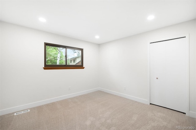 655 Cree Cir, Boulder, CO 80303 - unfurnished bedroom featuring carpet floors, recessed lighting, and a closet