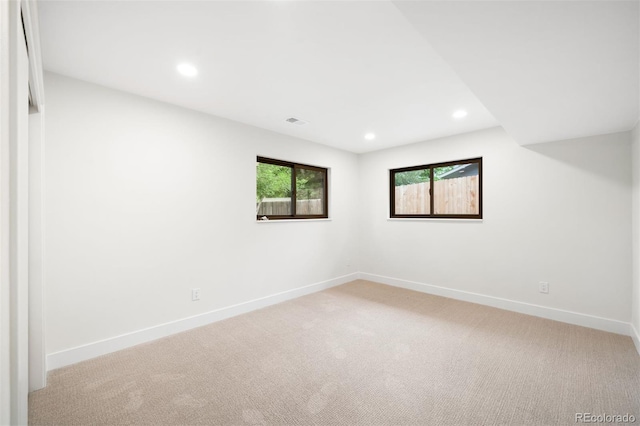 655 Cree Cir, Boulder, CO 80303 - unfurnished room with recessed lighting and light carpet