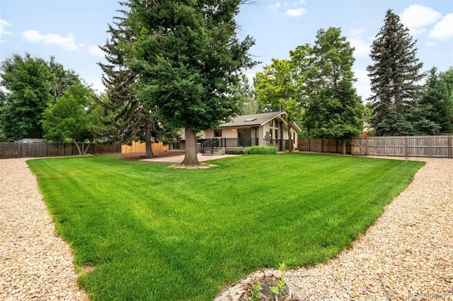655 Cree Cir, Boulder, CO 80303 - fenced backyard featuring a patio area