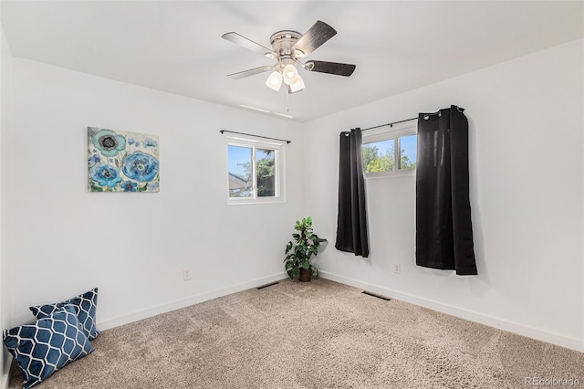 3715 Manchester St, Colorado Springs, CO 80907 - unfurnished room with carpet flooring, baseboards, and ceiling fan
